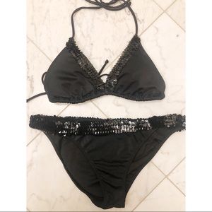 Black Sequin Victoria’s Secret Swimsuit